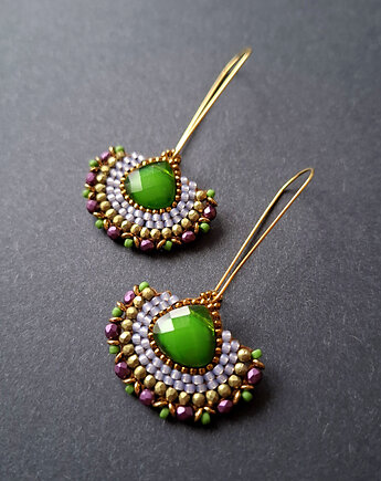 Kolczyki w szkle kolorowym no26, Motywator Eweliny