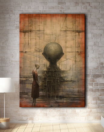 Melancholia - Obraz na płótnie - Druk, Blejtrama - Impresjonizm, Loft #5, Black Sapphire Art