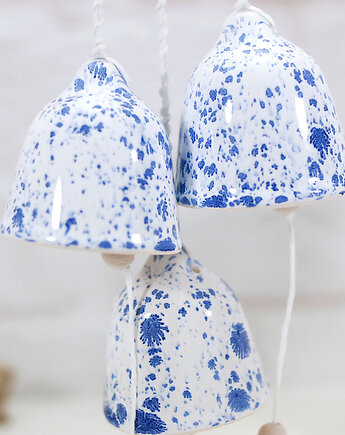 Zestaw 3 dzwonków ceramicznych - dekoracja odo salonu lub sypialni, 10FingersArt