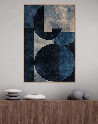 Geometria natury - Plakat, druk - Minimalizm, Boho, Loft #12, Black Sapphire Art