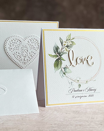 Kartka na ślub z pudełkiem i kopertą, WA 23D, Anna Art and Crafts