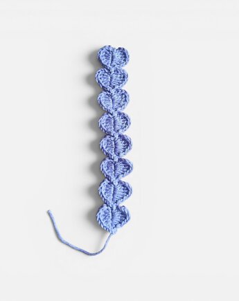 Zakładka do książki serduszka handmade, Malowane Nitki