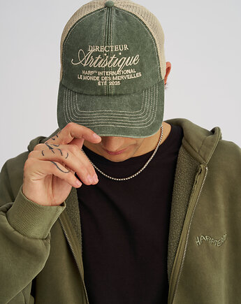 Czapka truckerka VINTAGE TSC zielona, HARP TEAM