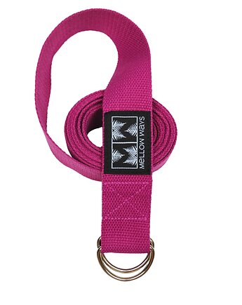 Bawełniany pasek do jogi i do rozciągania 3,8x250cm Rosy, Mellow Ways