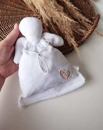 Termofor z pestek wiśni z personalizowaną osłonką  aniołek, Little Angels