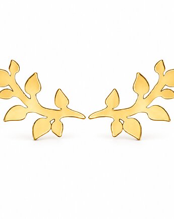 Kolczyki SPRIGS- srebro złocone 24K, ISSI Jewelry