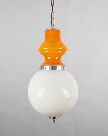 Lampa wisząca, włoski design, lata 70, produkcja: Mazzega, Przetwory design
