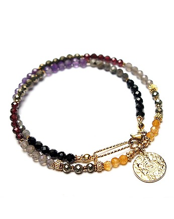 Mix kamieni naturalnych vol. 9 /choker/ 19.11.25  - Szlachetna kolekcja, KiKa pracownia