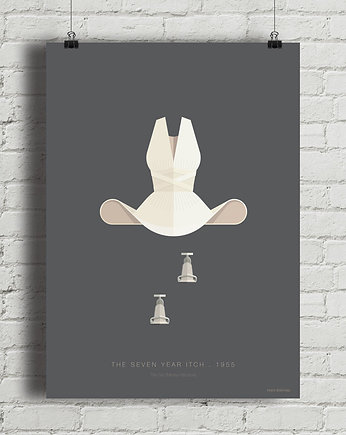 Plakat Marilyn Monroe - Słomiany wdowiec, minimalmill