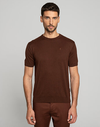 T-shirt dorzano ceglasty, BORGIO