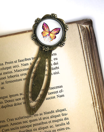 Zakładka do książki - Motyl - klips, brąz, yenoo