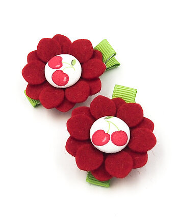 Spinki do włosów kwiatki wisienki Sweet Cherry, Momilio