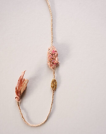 Unikatowa, tkana bransoletka z jedwabiem, Słońcem Tkane