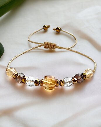 DOBROBYT - amulet - cytryn, kwarc dymny, kryształ górski :: PREMIUM, kaktusia
