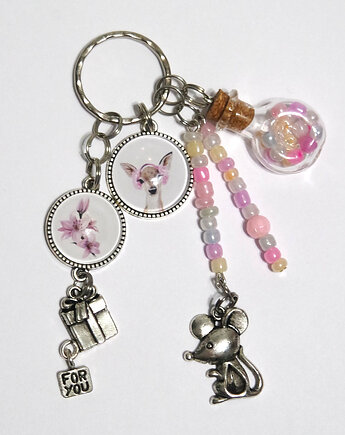 Breloczek - Sarenka, myszka, fiolka, yenoo