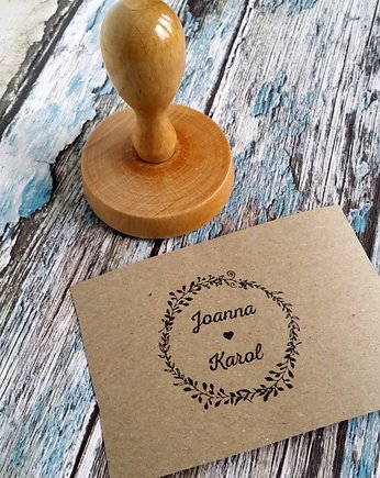 Stempel ślubny WIANEK 11 50X50mm, DrukLove