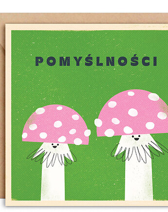 Kartka Pomyślności + koperta, MUKI design
