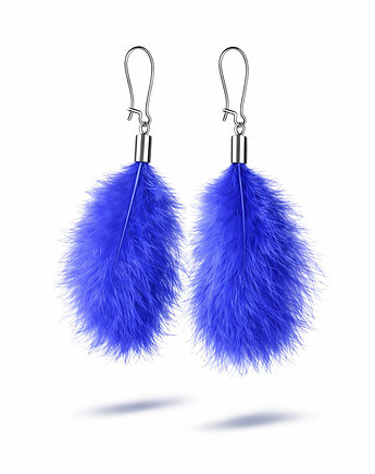 Kolczyki z piór kobalt, Ajdacho