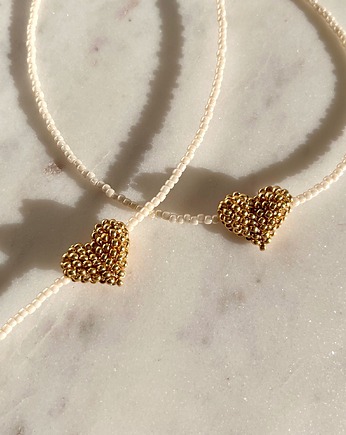 Naszyjnik - cuore dorato, LIMONI E FIORI