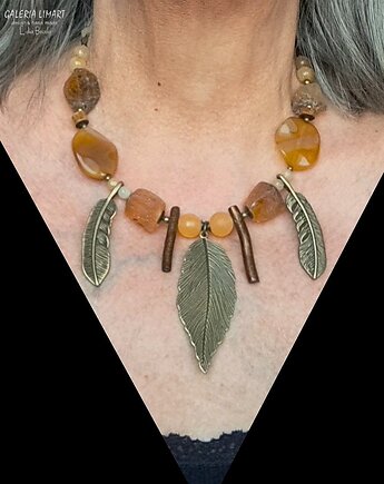 Cytryn inaczej. Naszyjnik unikatowy ręcznie zrobiony PREZENT z klasą, Galeria Limart