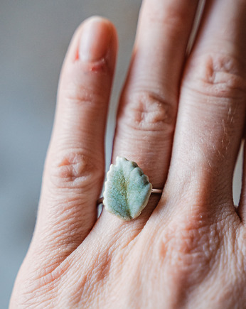 Pierścionek regulowany LEAF, rękoczyny