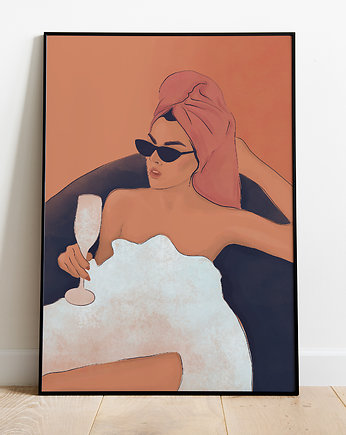 Plakat Kobieta, kama.illustration
