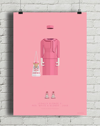 Legally Blonde - plakat art giclee, minimalmill