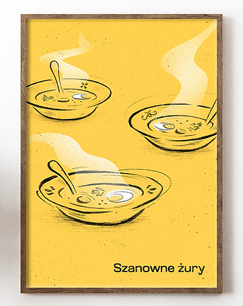 Plakat Szanowne żury, werabielawska