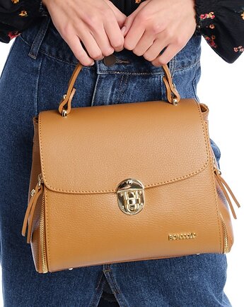 Torebka skórzana do ręki lub na ramię - crossbody (7095), BOSCCOLO