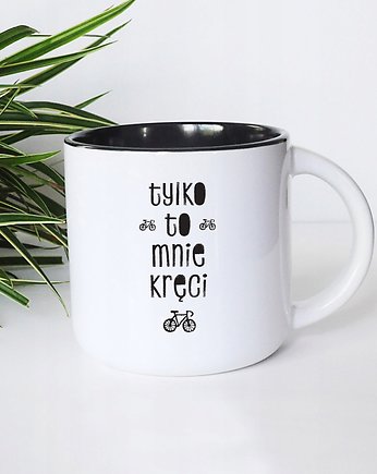 Tylko to mnie kręci z imieniem, kubek rowerzysty, Sowia Aleja