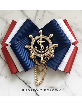 Brosza Marynarska MARINE  NOWOŚĆ!, Pudrowy Różowy