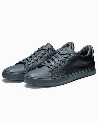 Buty męskie sneakersy BASIC z łączonych materiałów - szare V5 T351, Ombre