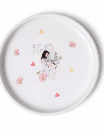 Talerz artystyczny 20CM, White Cup