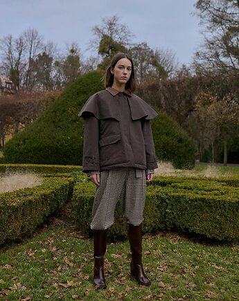 Cambrigde Ocieplany Płaszcz z Peleryną, Zwei frauen