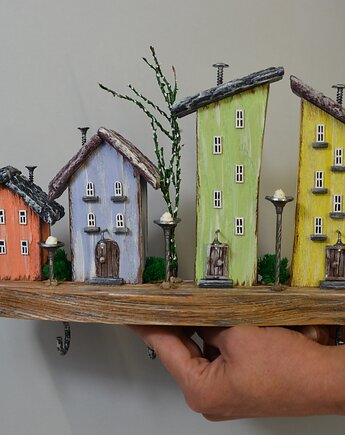 Drewniany wieszak na klucze, Creative Craft Family R