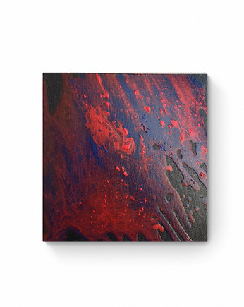 Obraz ręcznie malowany na płótnie 25x25 cm - abstrakcja, Kasia Kulicka