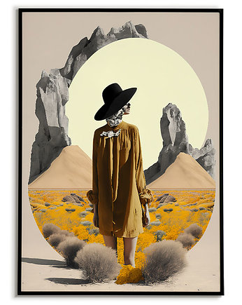Plakat kolaż głowa "Letnia fantazja", Bajkowe Obrazki