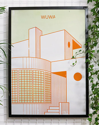 Plakat Wrocław osiedle WuWa - sitodruk, Pracownia Witryna