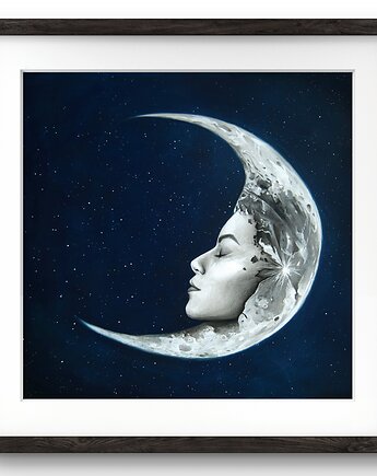 Plakat Moonface II, na płótnie, Magda Parkitna
