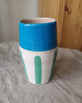 Kolorowy WAZON na wiosenne kwiaty  - UNIKAT, krusz art