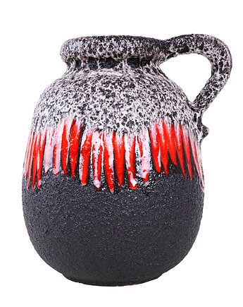 Wazon ceramiczny Fat Lava, niemiecki design, lata 60, produkcja: West Germany, Przetwory design