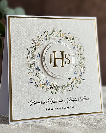 Zaproszenia na komunię, wzór 55, Anna Art and Crafts