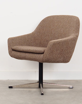 Fotel brązowy, duński design, lata 70, produkcja: Dania, Przetwory design