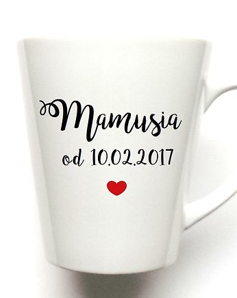 Kubek Latte  Mamusia "Podaj datę", FarrowDesign