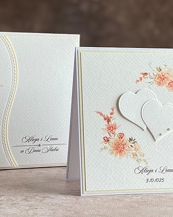 Kartka na ślub z pudełkiem i kopertą, WA 51D, Anna Art and Crafts