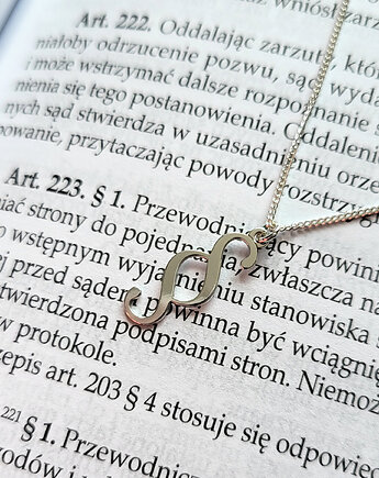 Naszyjnik Paragraf -srebro, ISSI Jewelry