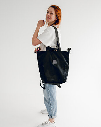 Torbo plecak CZARNY welurowa torba waterproof bagaż podręczny, equipo