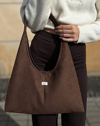 Torebka Hobo Bag Suede Mokka, Laveni