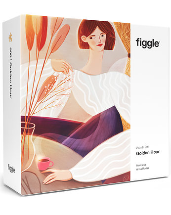 FIGGLE Puzzle 500 Golden Hour. Ilustracja: Anna Rudak, Figgle