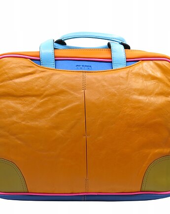 Aktówka skórzana torba damska na laptop do 16'' regulowany pasek OLIVKA, Olivka Warsaw